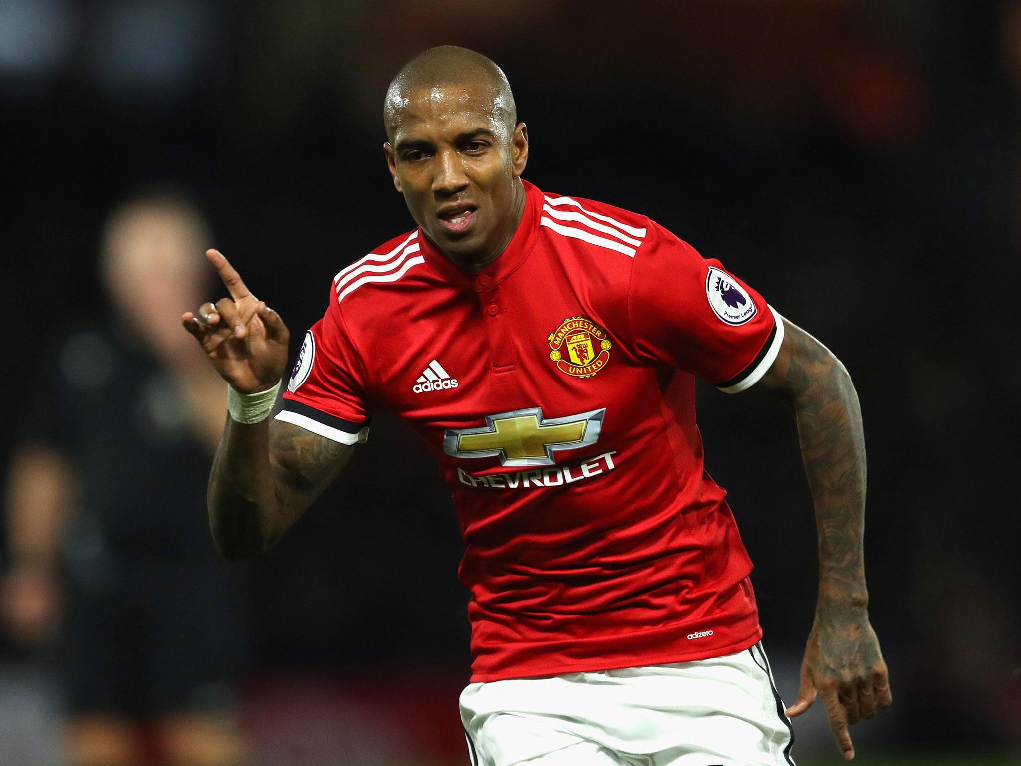 Ashley Young scored his first brace in five years for Manchester United