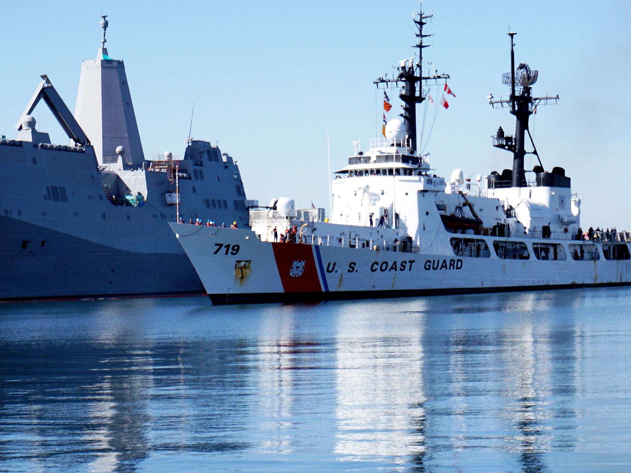 A Us Coast Guard ship