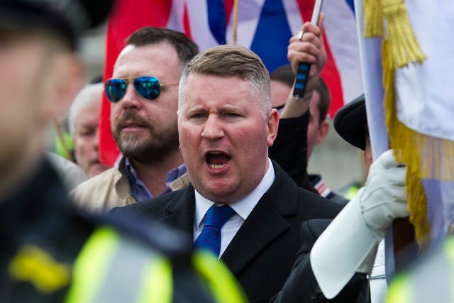 <p>Leader Paul Golding has several convictions </p>
