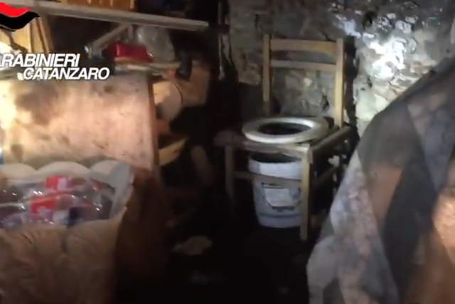 Police footage shows the squalid conditions the woman and her two children were forced to endure