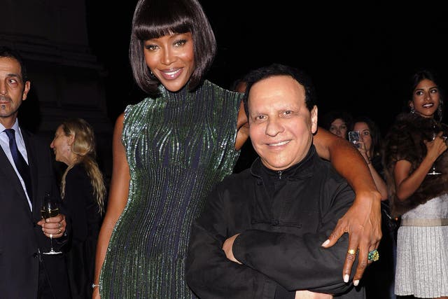 The fashion designer had a close relationship with Naomi Campbell who called him “Papa”