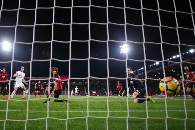 Chris Wood puts Burnley ahead at Bournemouth with a tap-in