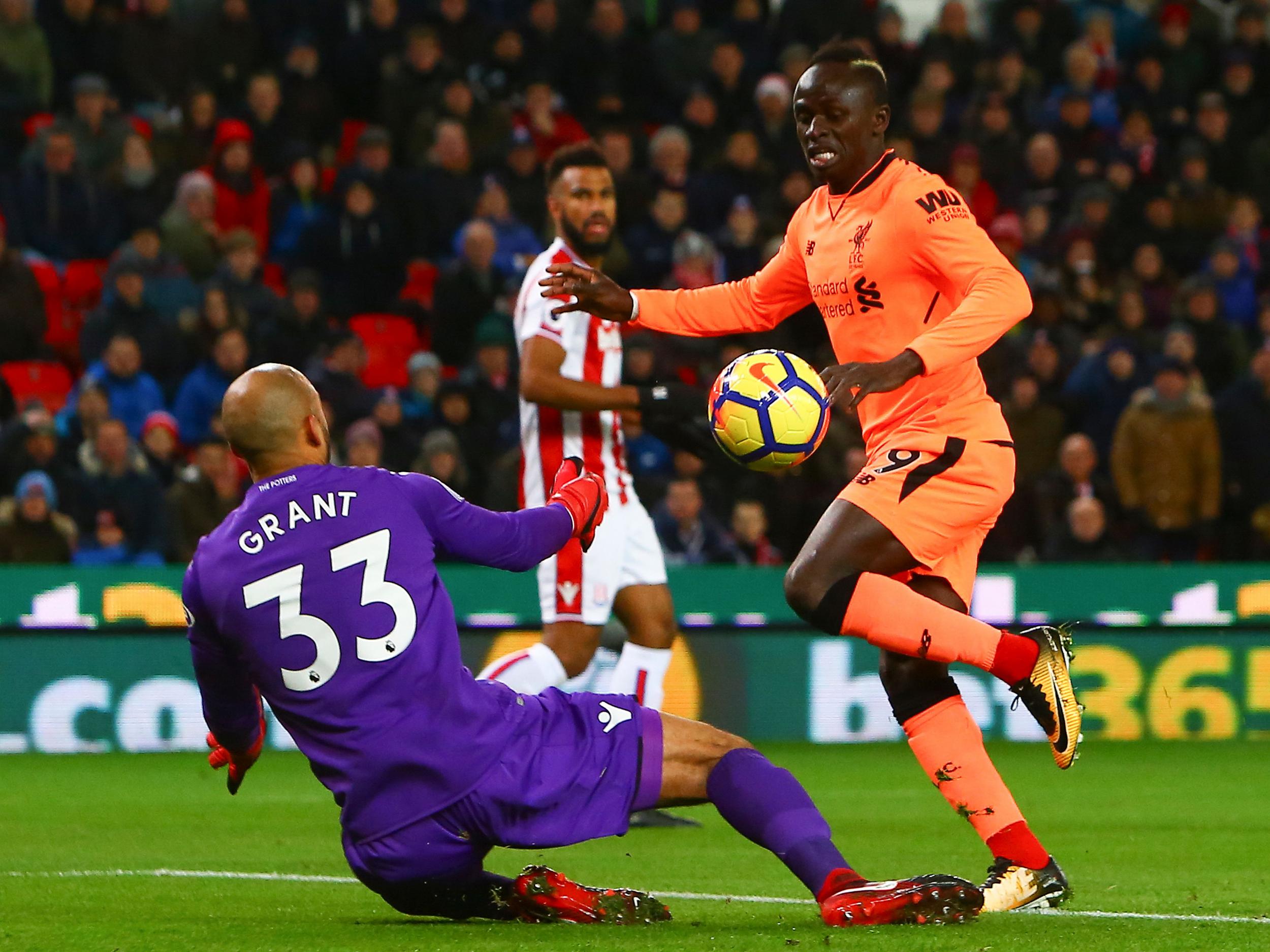 Mane gave Liverpool the lead in slightly controversial fashion