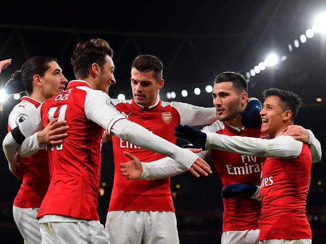Arsenal are now four points above bitter rivals Spurs