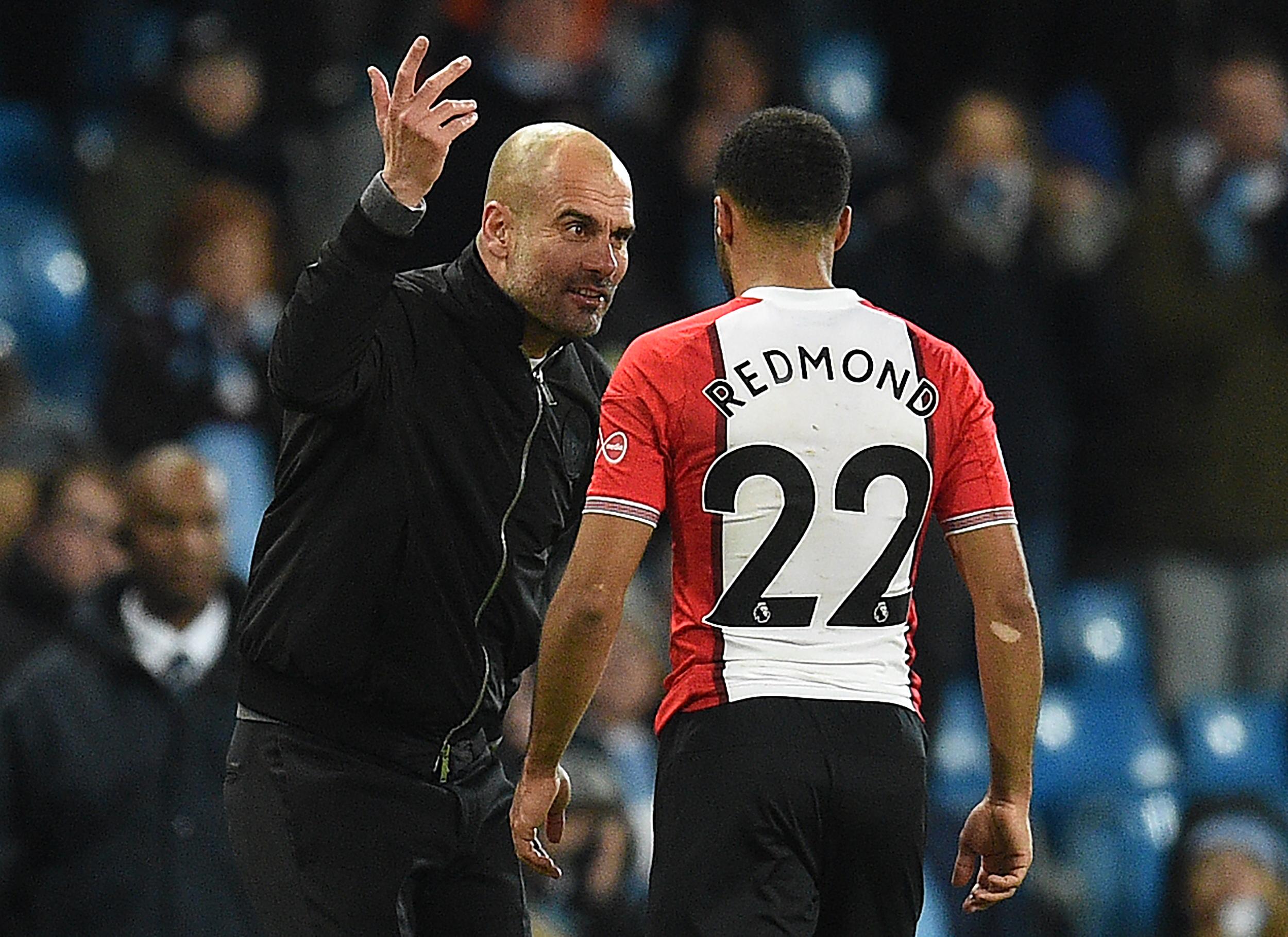 Manchester City&apos;s Pep Guardiola regrets fiery post-match exchange with Southampton&apos;s Nathan Redmond
