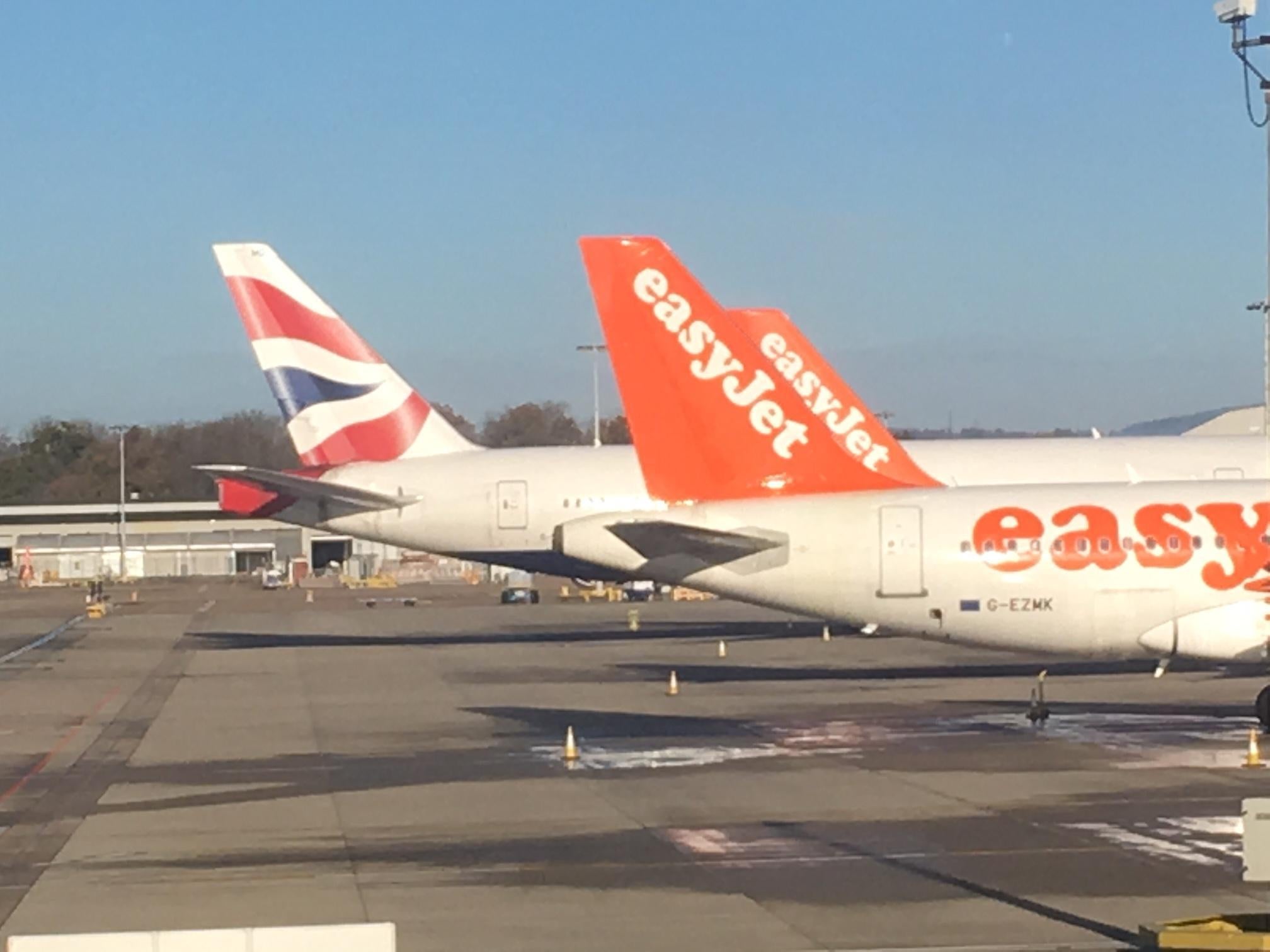 Slotting in: British Airways and easyJet flights at Gatwick
