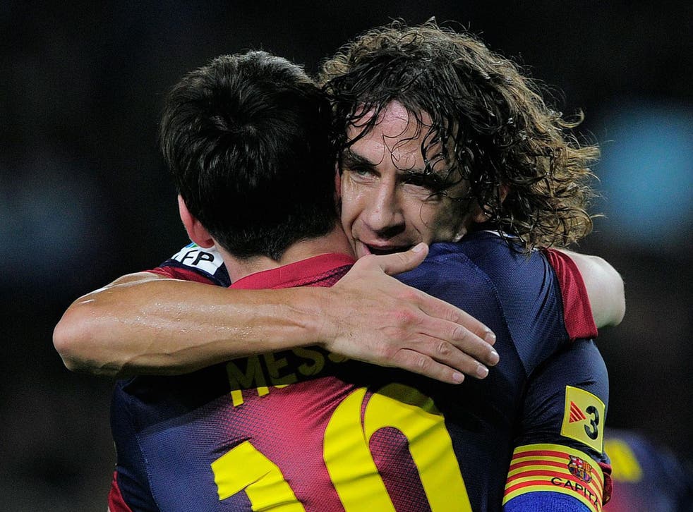 Carlos Puyol won three Champions Leagues alongside Lionel Messi