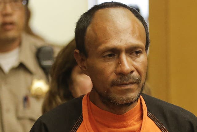A jury largely cleared Jose Ines Garcia Zarate, seen here at his arraignment in San Francisco on July 7, 2015