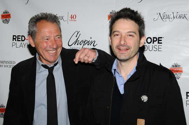 Playwright Israel Horovitz with his son, Beastie Boys member Adam Horovitz. The musician says he believes the women accusing his father of sexual misconduct