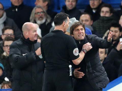 Antonio Conte was sent from the touchline on Wednesday night