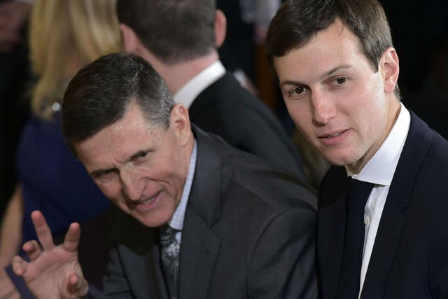Mr Flynn and Mr Kushner were both key figures in the Trump campaign