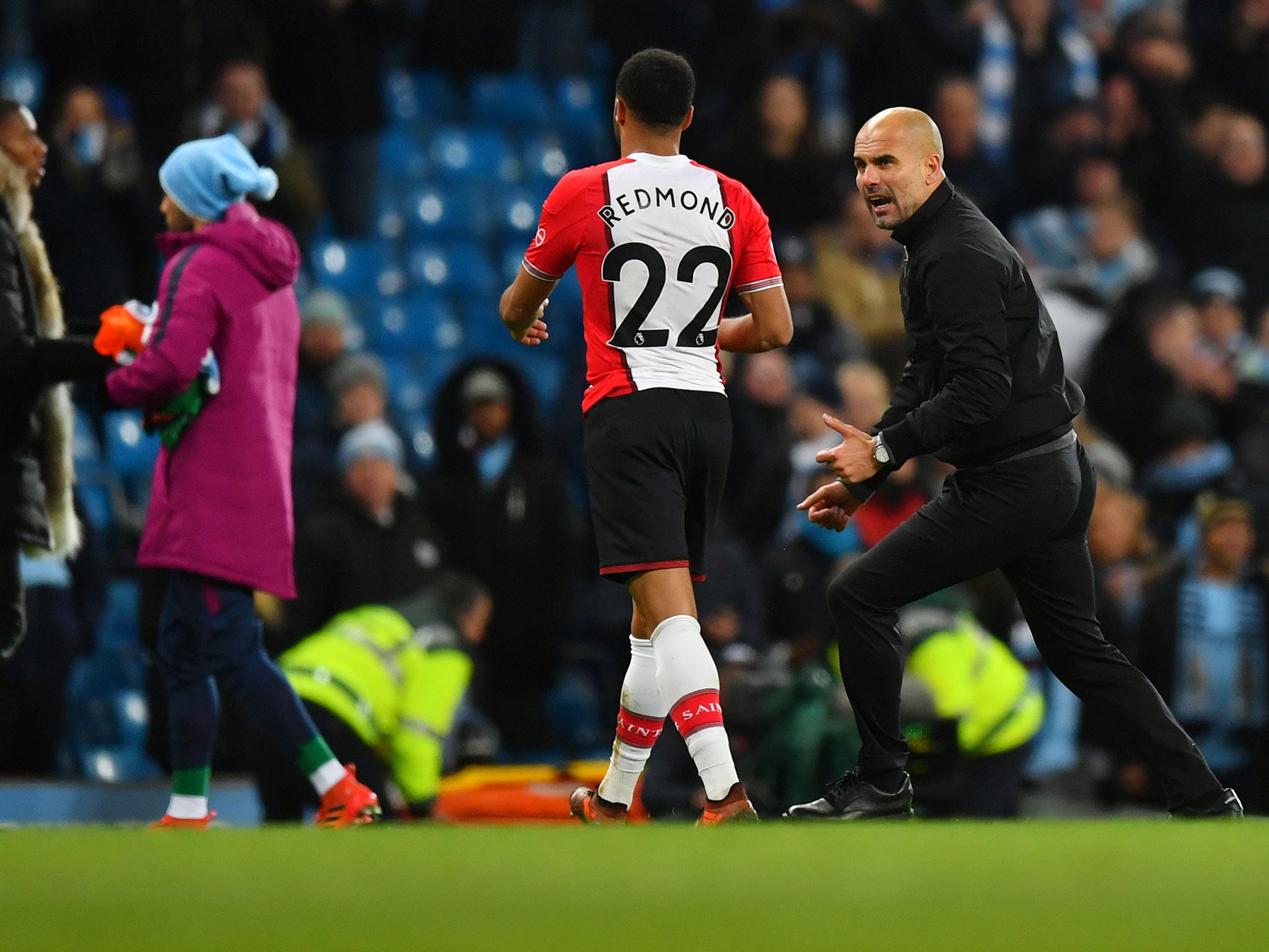 Pep Guardiola faces no action over Nathan Redmond confrontation but &apos;reminded of responsibilities&apos;