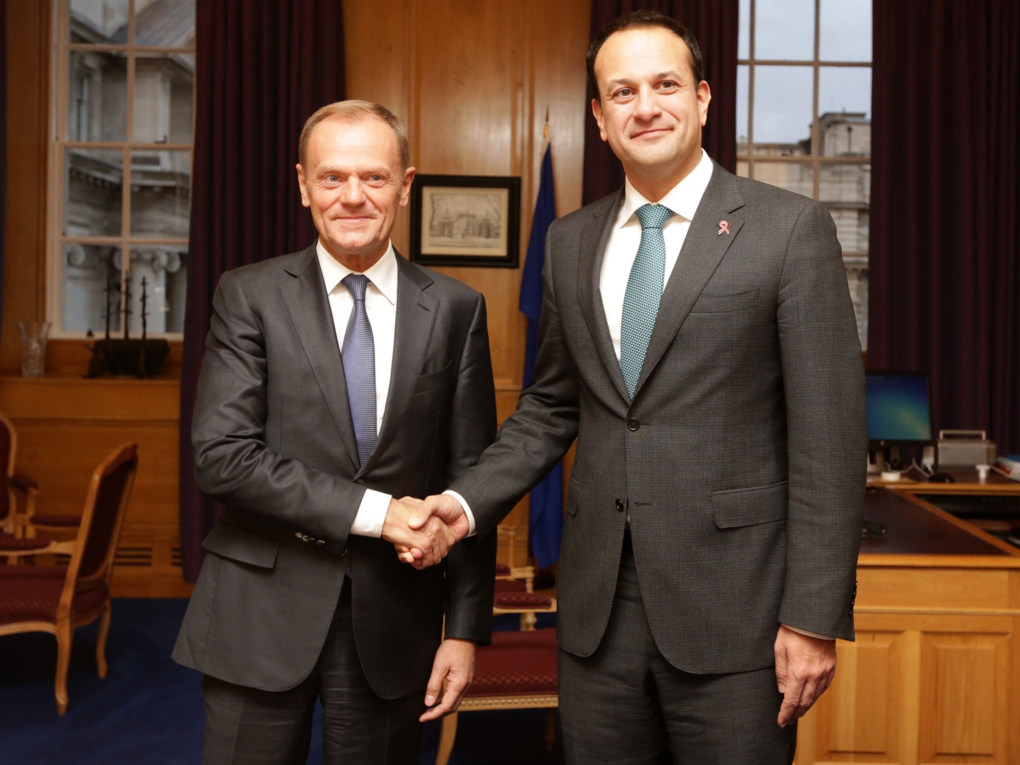 Donald Tusk with Leo Varadkar