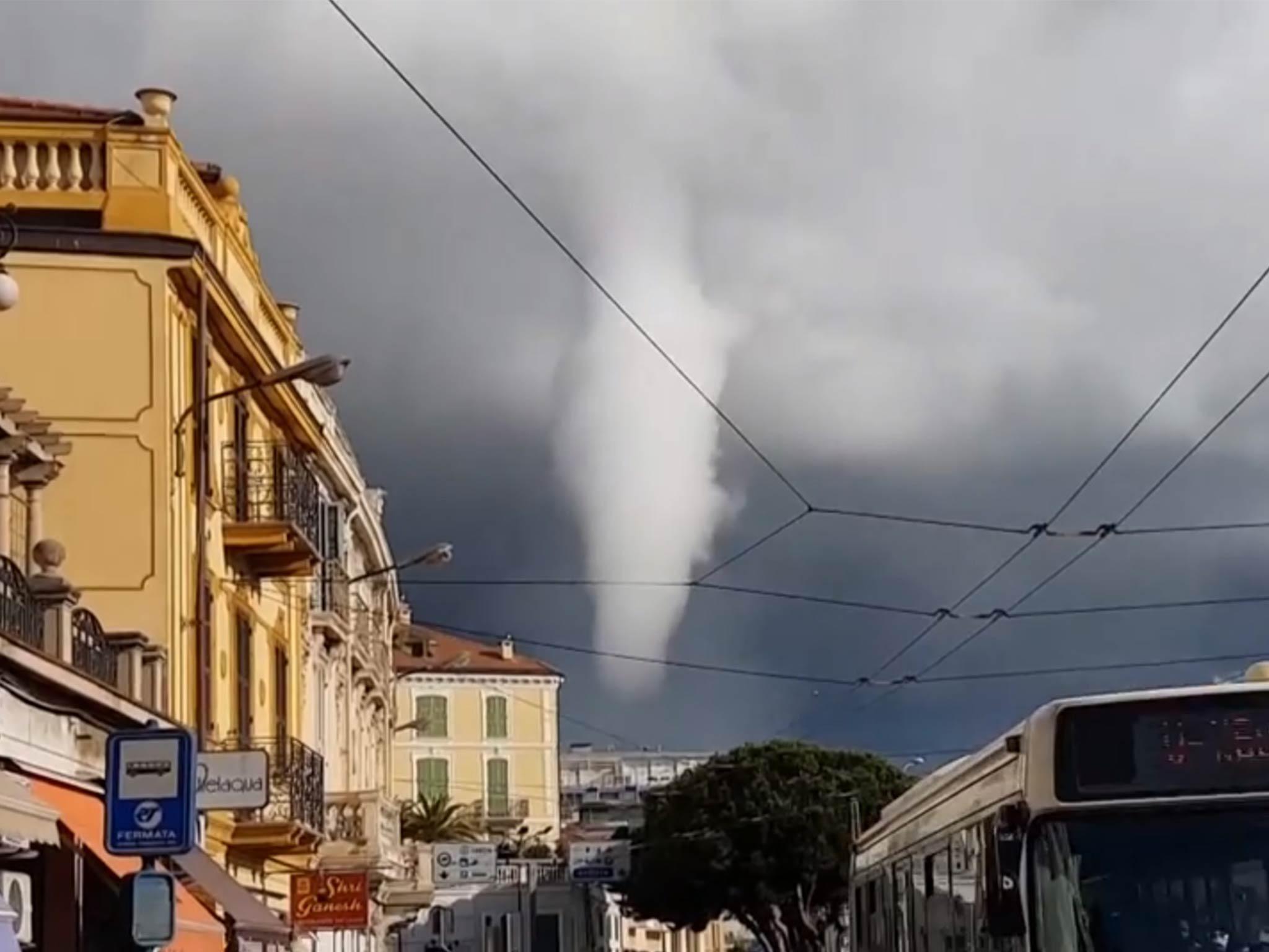 Huge Waterspout Forms Off Italian Coast Before Sweeping Through City In Rare Weather Phenomenon