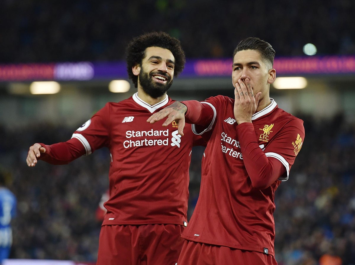 Inglês: Firmino faz 2, Liverpool reage, mas só empata com Brighton