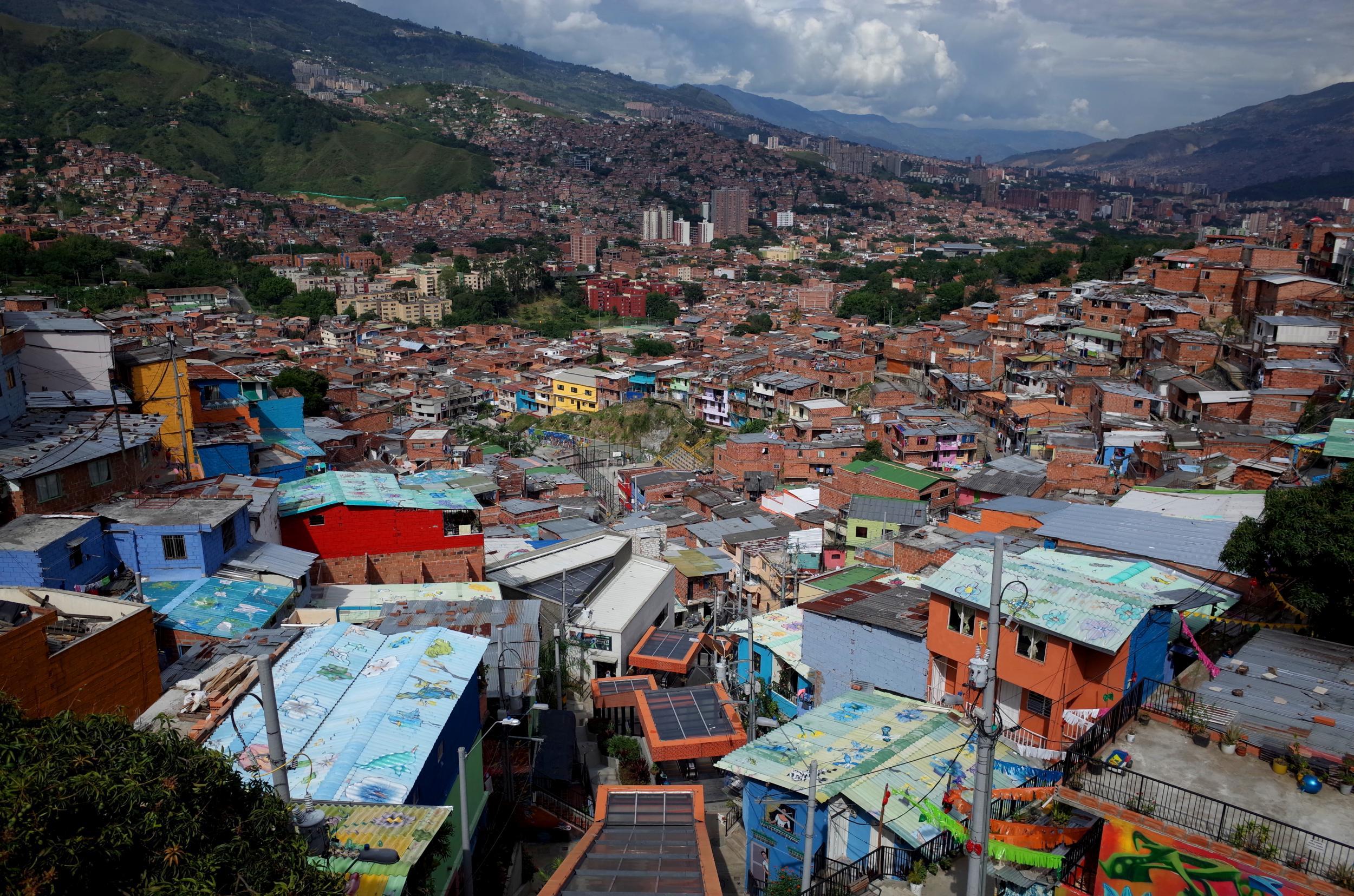 Escobar was a prominent figures in his hometown of Medellin (above) and was respected by many Shutterstock/James Wagstaff