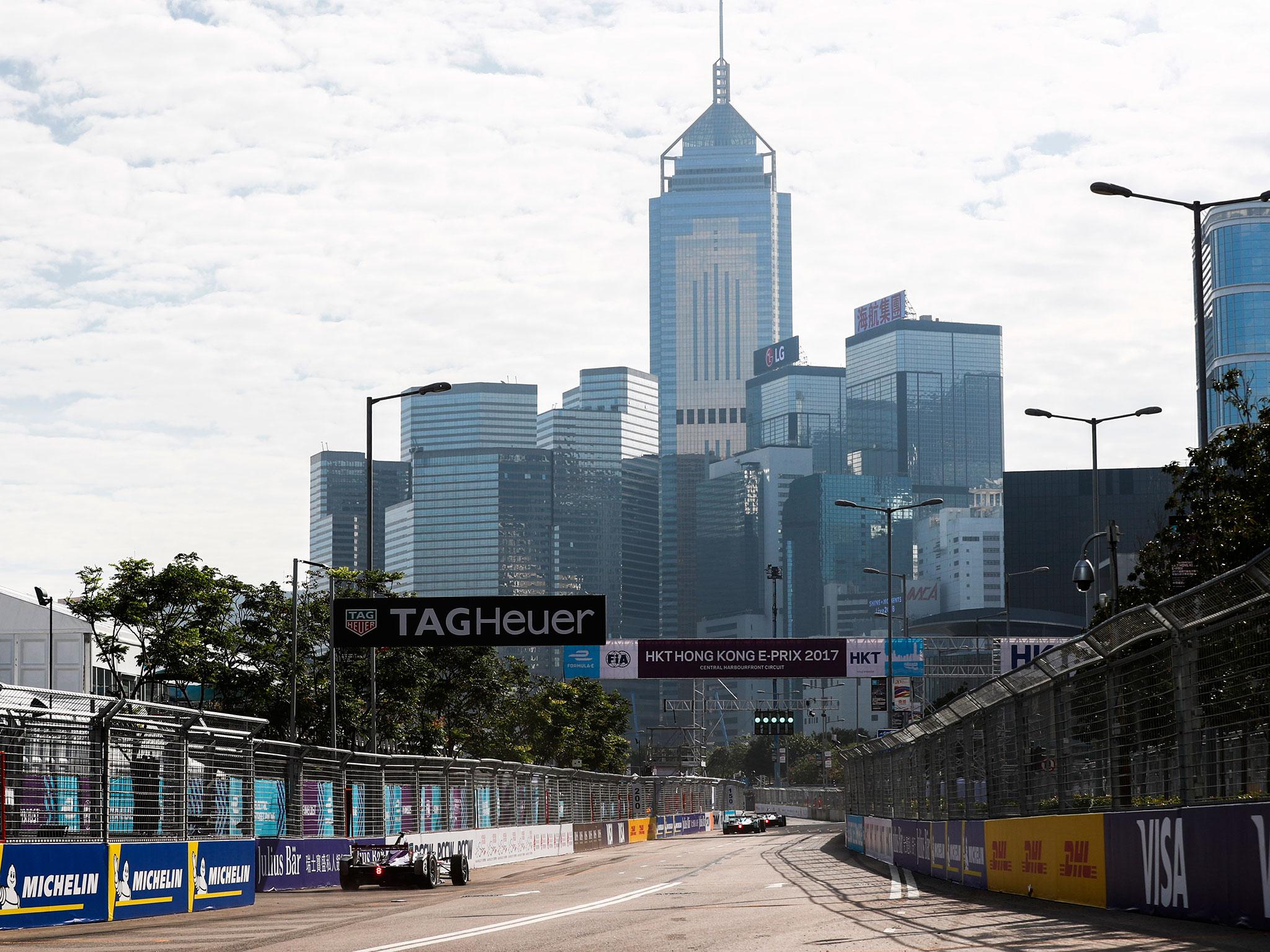 Bird in action during the opening race in Hong Kong