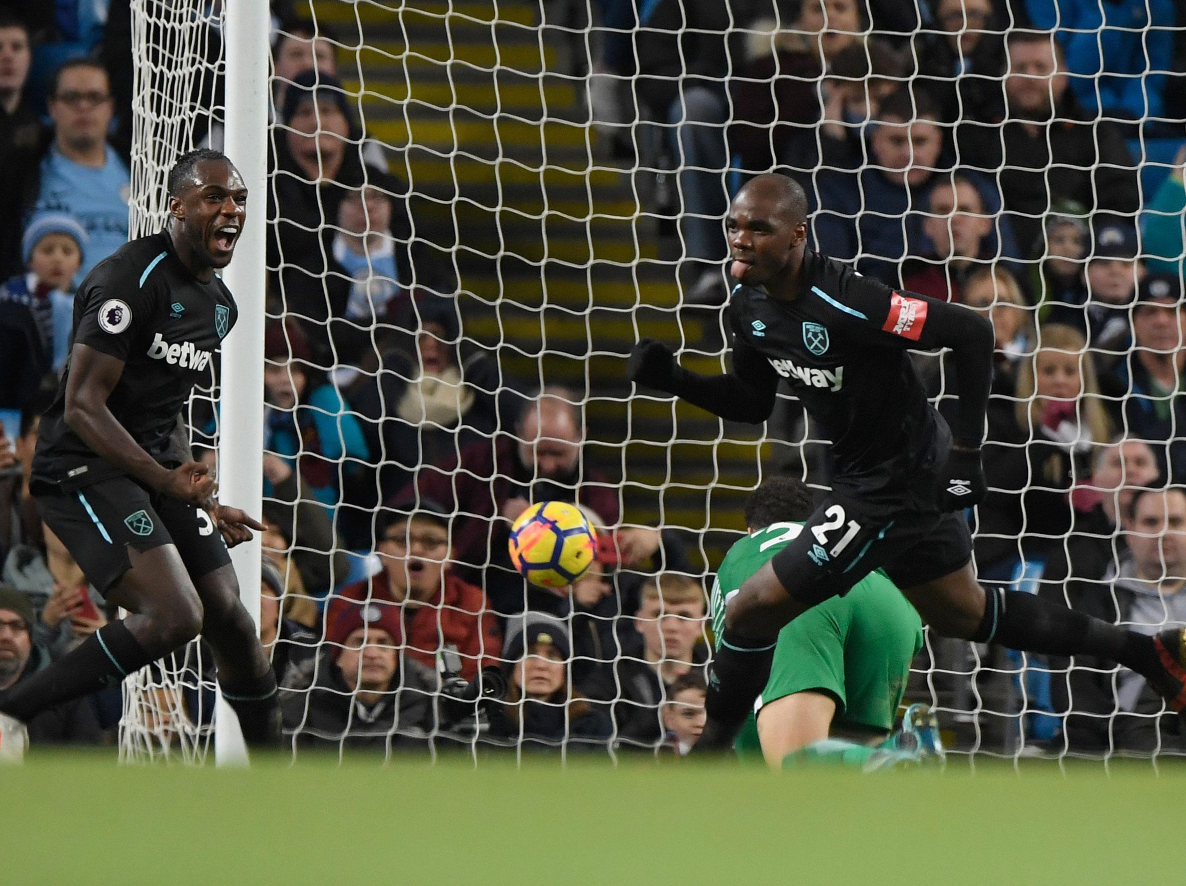 The Italian celebrated a first Premier League goal