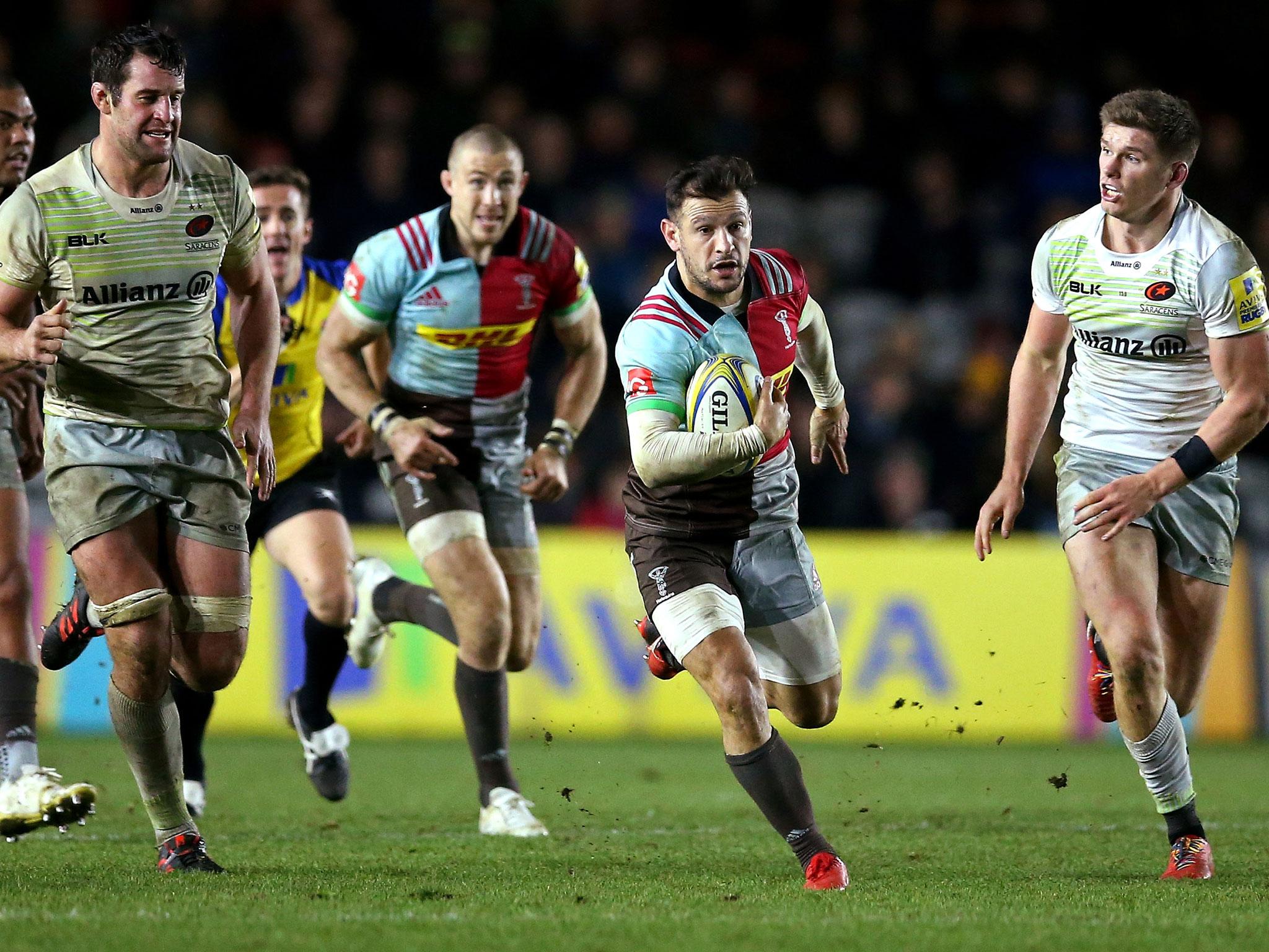 &#13;
Danny Care in action for the hosts &#13;