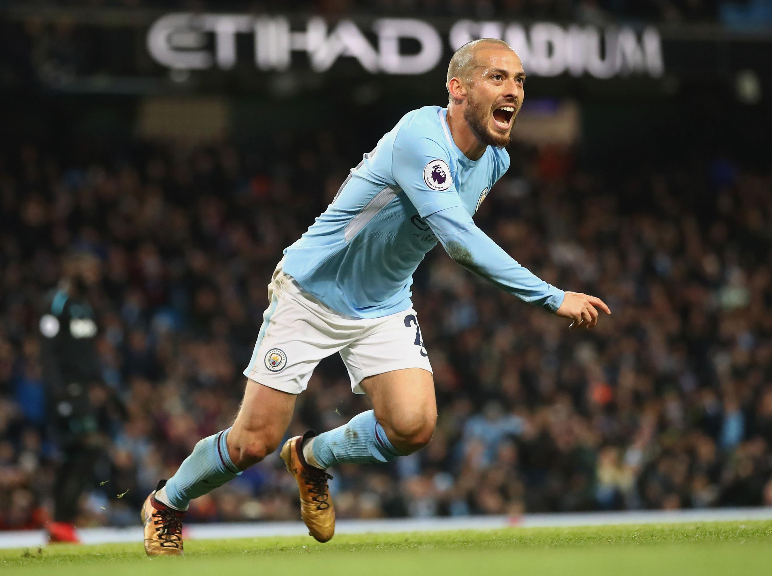David Silva was Manchester City's hero scoring late to put them eight points clear at the top