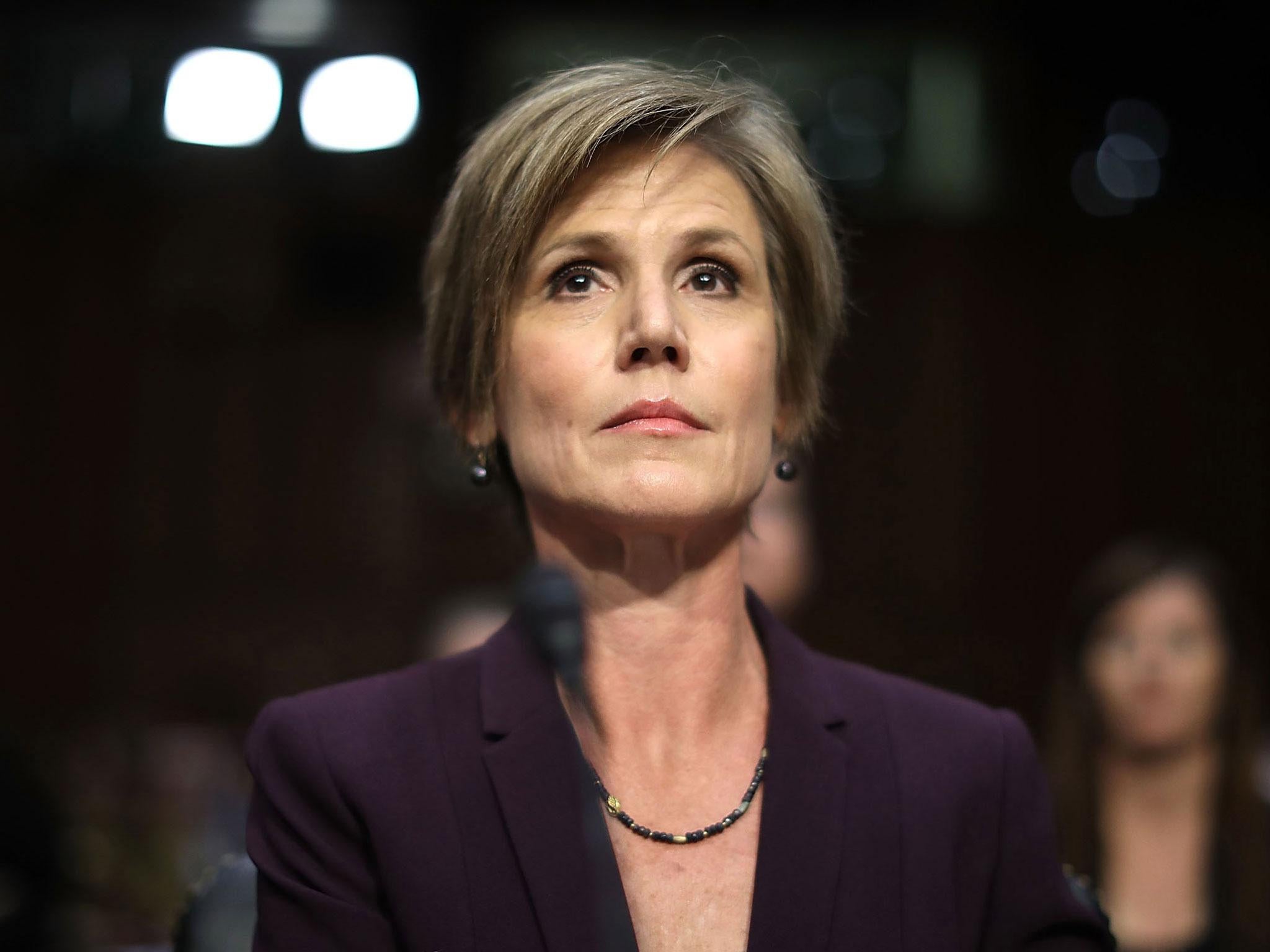 Donald Trump fired Sally Yates from the Department of Justice after she ordered federal attorneys not to defend his travel ban