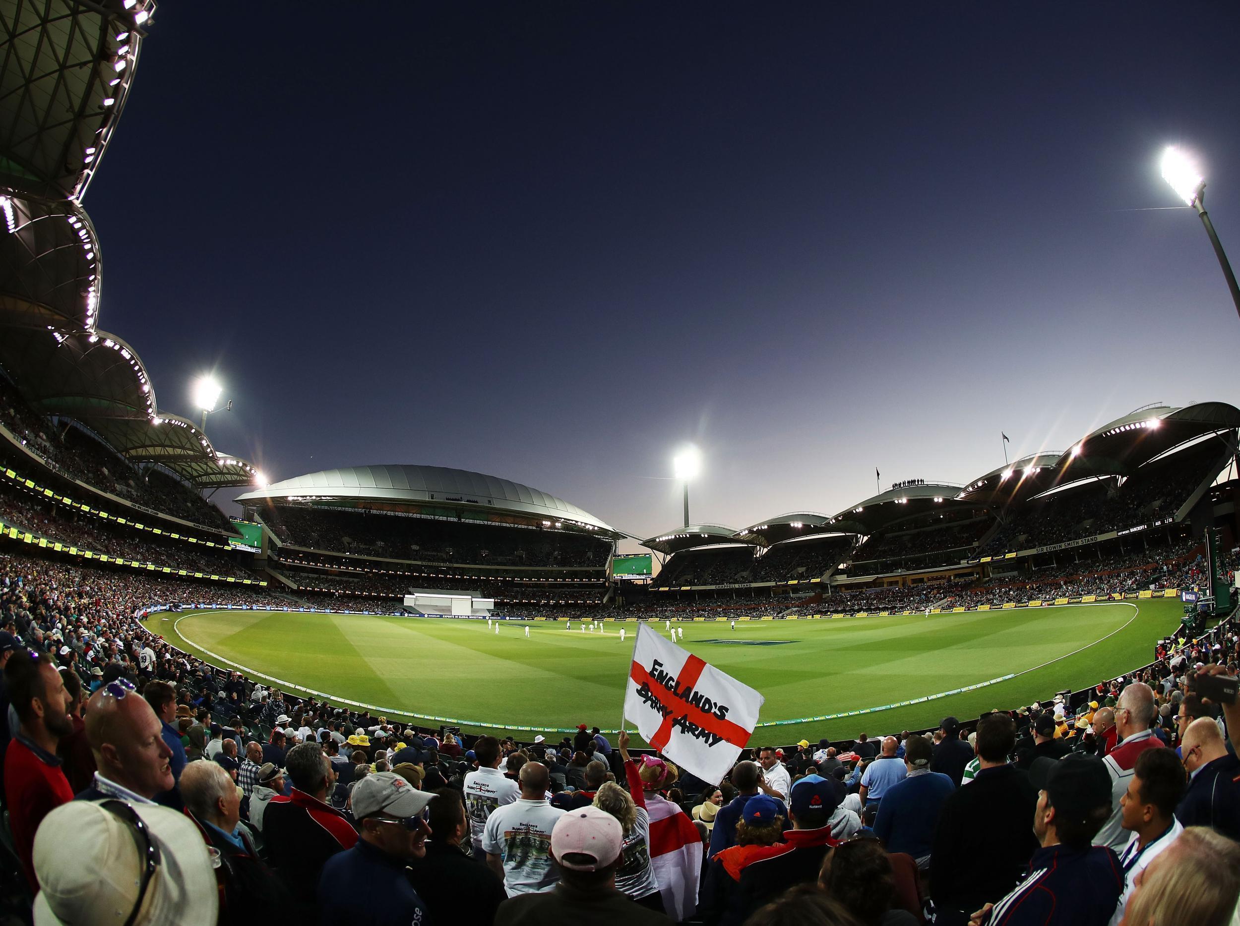 &#13;
England took advantage of the favourable conditions under the lights &#13;