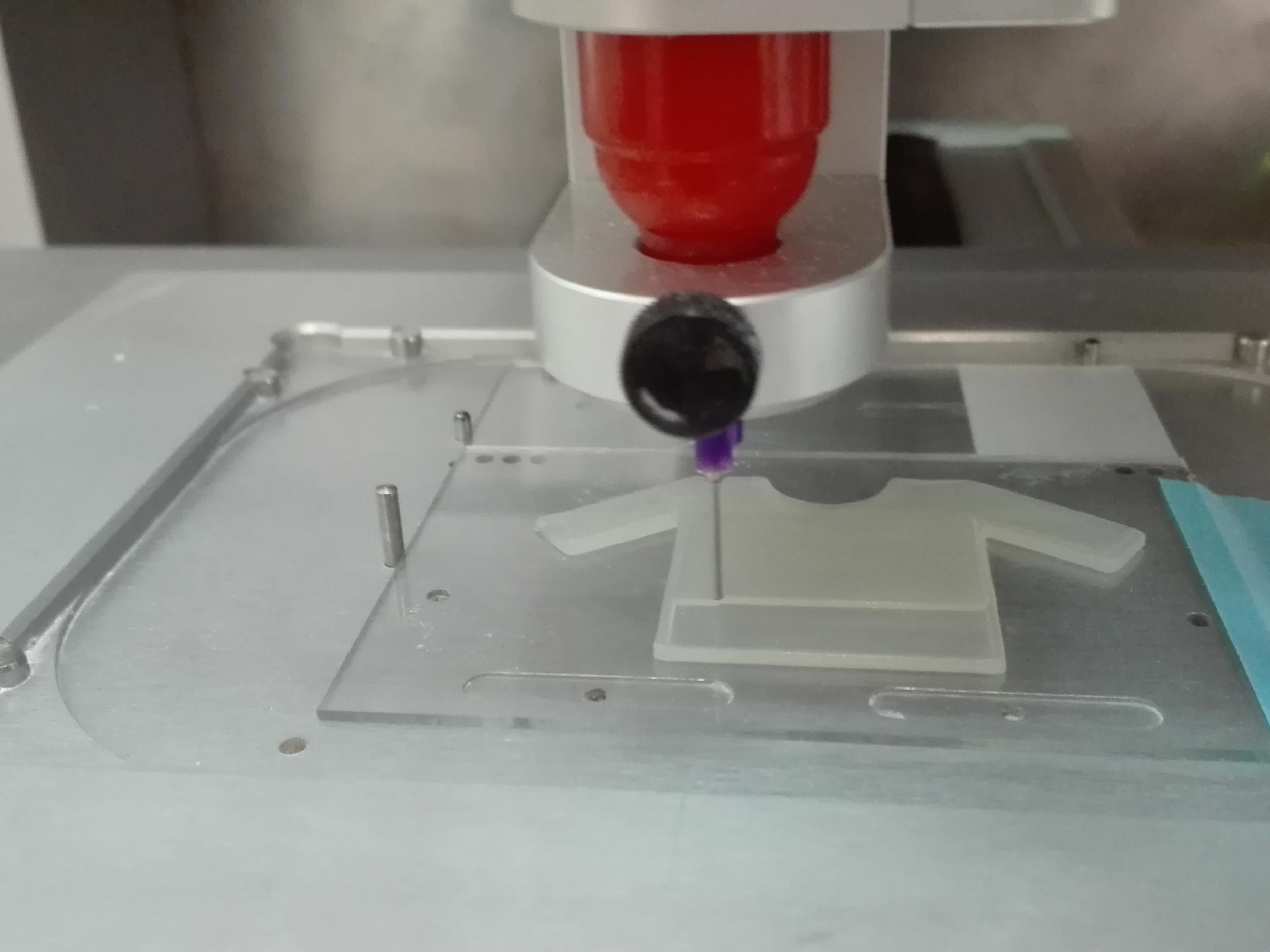 A scaffold shaped like a T-shirt is 3-D printed using a cellulose-producing bacteria ink.