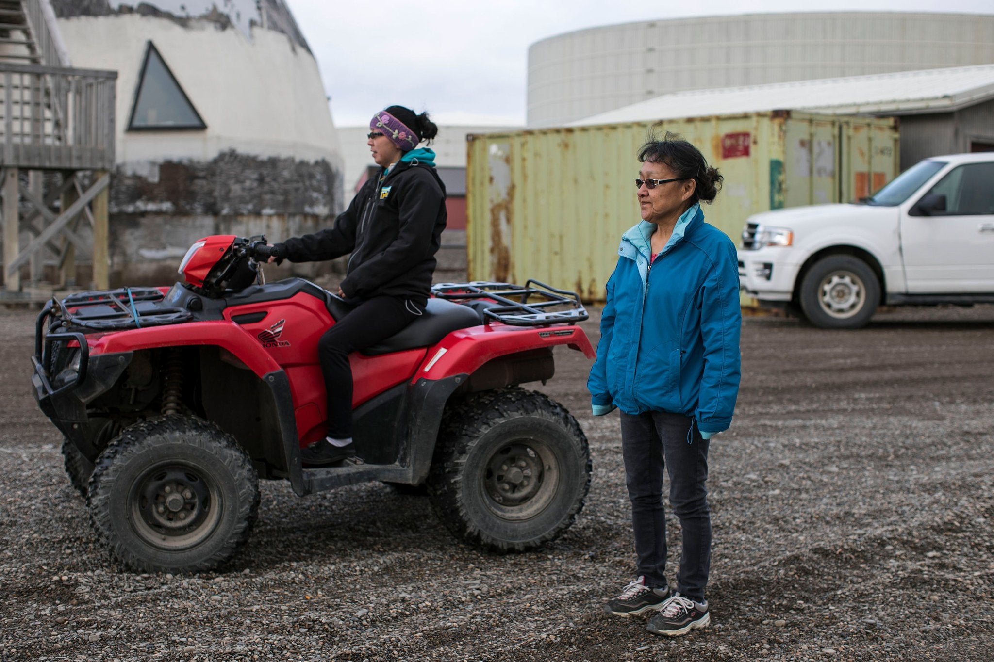 Point Hope mayor, Daisy Sage (right), is hopeful that high-speed internet will bring new opportunities