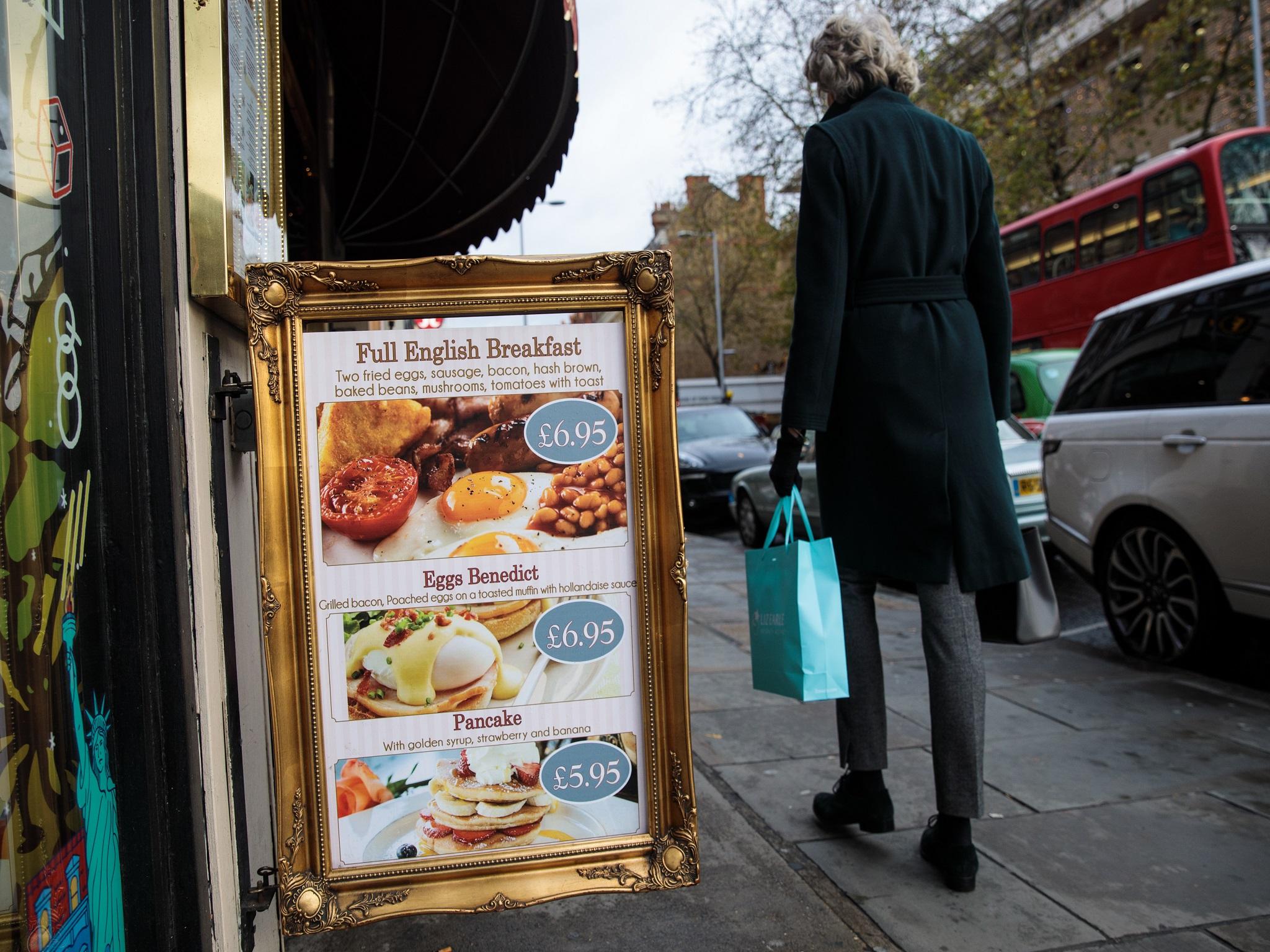 Services – which includes cafes and restaurants – saw a slowdown in November