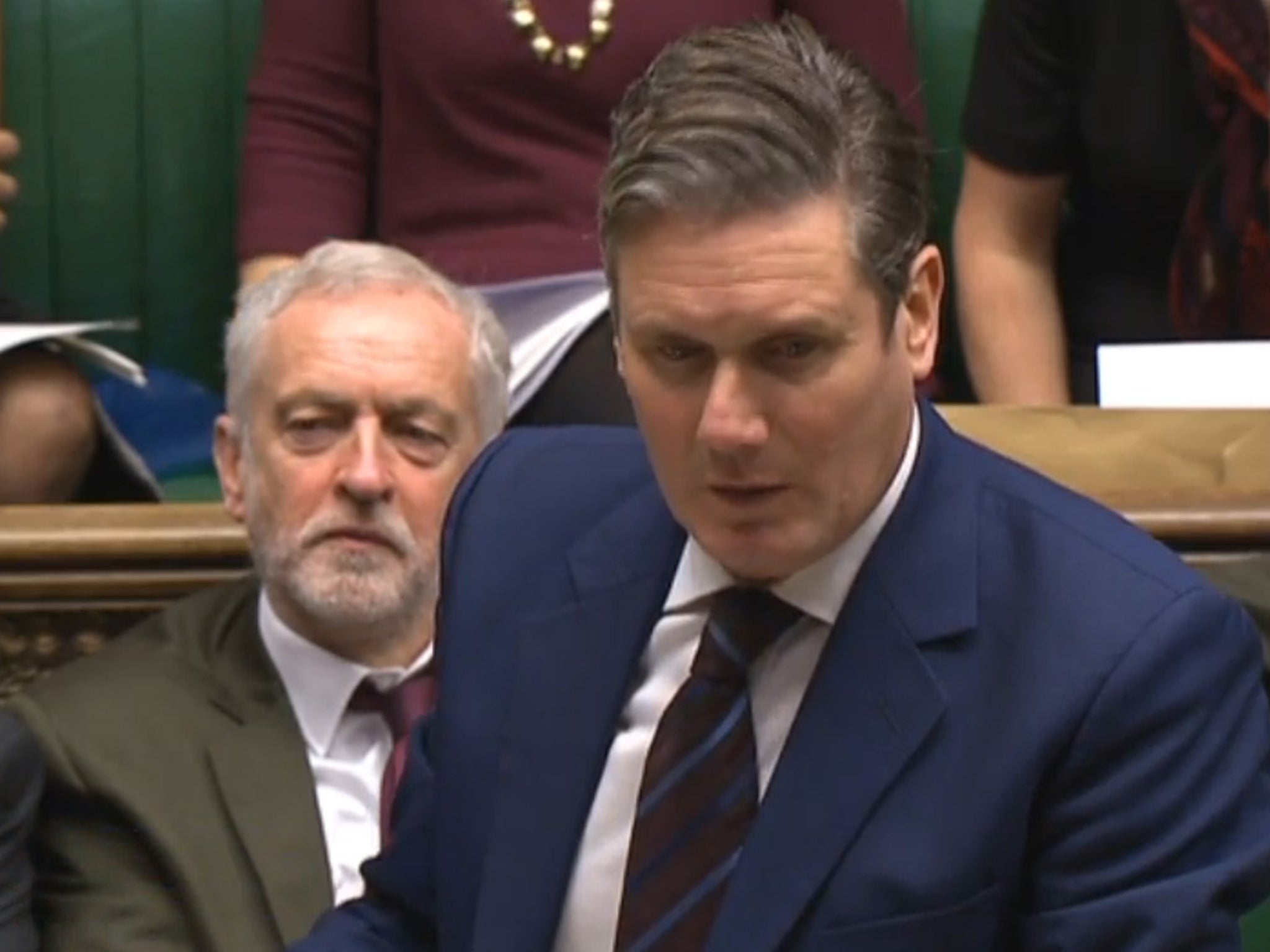 Shadow Brexit secretary Sir Keir Starmer speaks in the House of Commons, after he asked an urgent question on EU Exit negotiations.