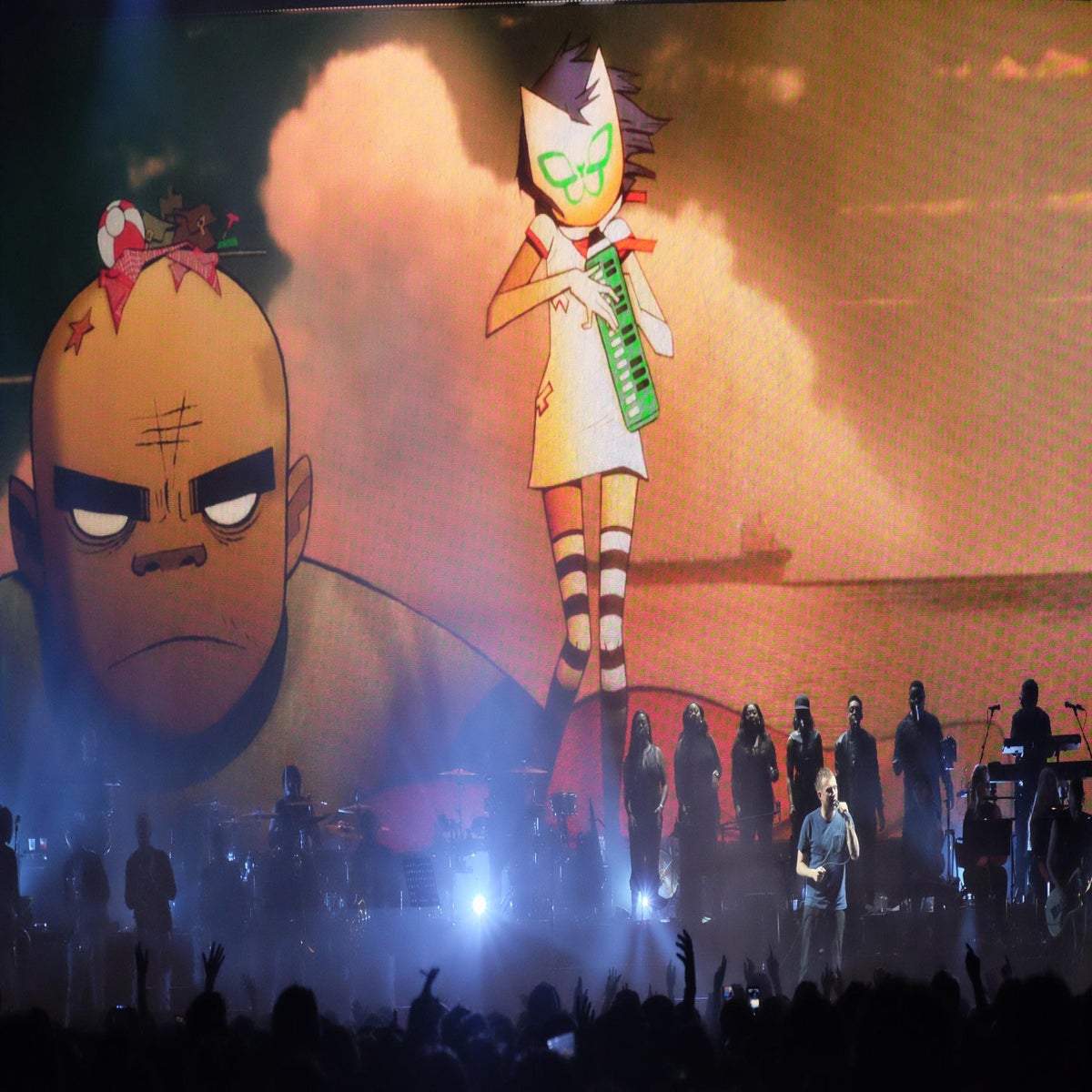 Gorillaz at the O2 Arena, London, review: Damon Albarn brings a conveyer  belt of guest artists | The Independent | The Independent