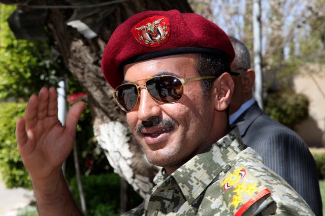 Ahmed Saleh, the son of Yemen's former-president Ali Abdullah Saleh who was killed earlier this week