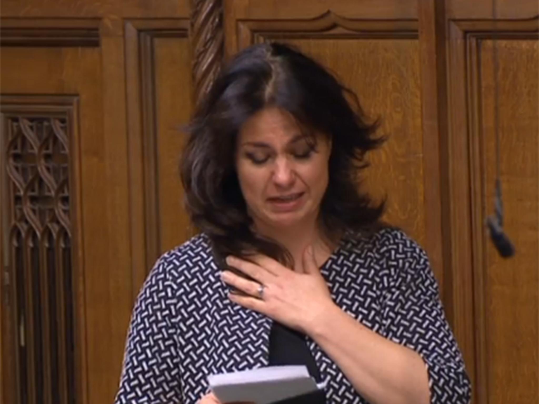 Heidi Allen was visibly moved as she spoke in the debate