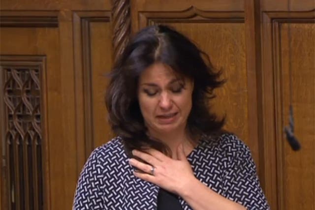 Heidi Allen was visibly moved as she spoke in the debate