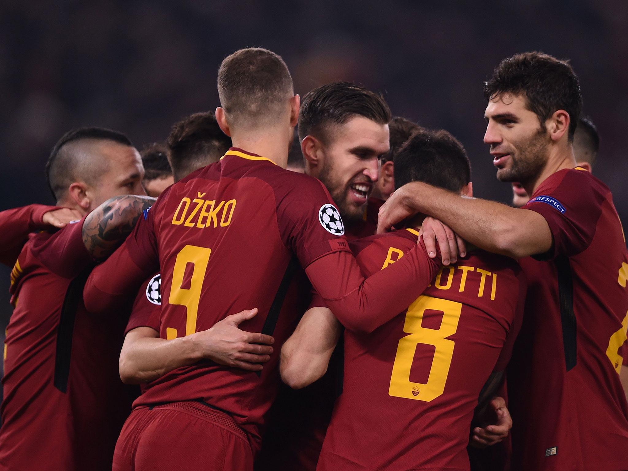 Roma join Chelsea in the last 16 of the Champions League