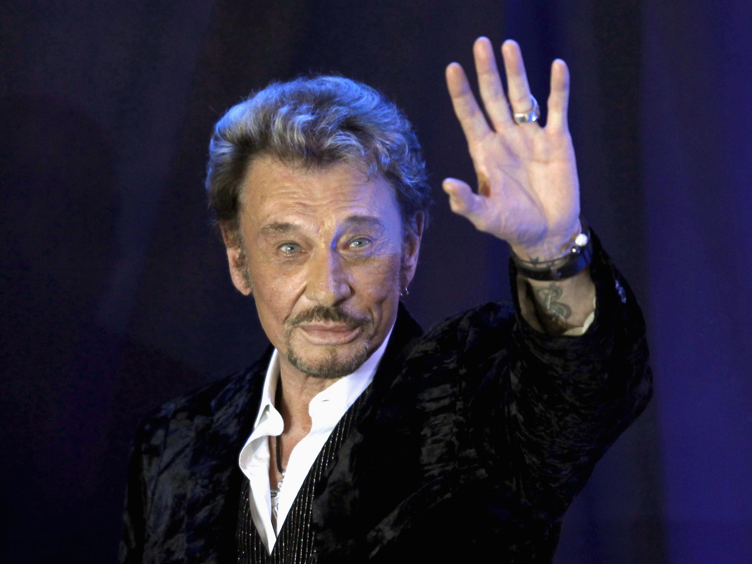 French singer Johnny Hallyday, who has died aged 74