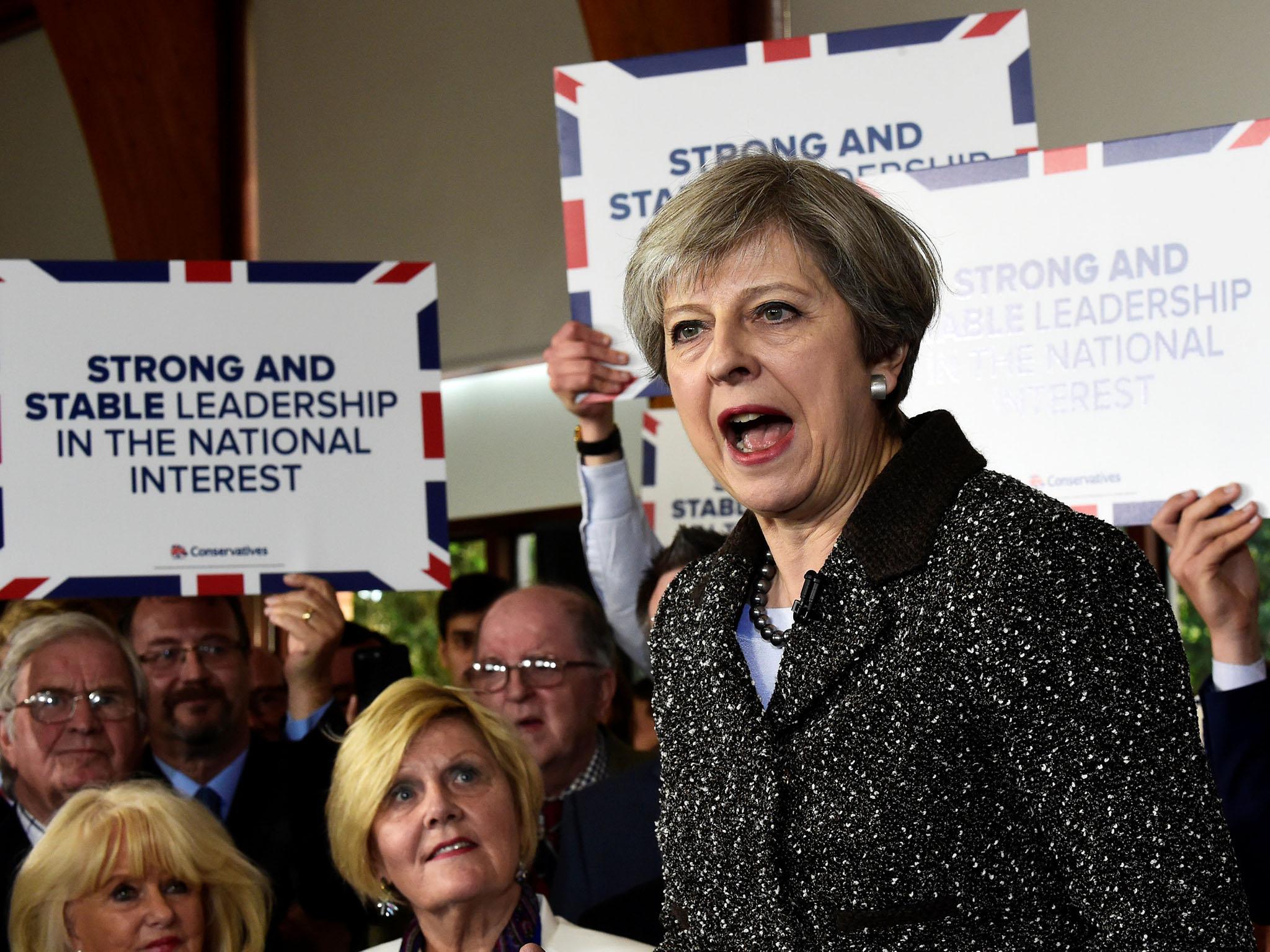 Theresa May proved to be uncomfortable in the spotlight (Getty)