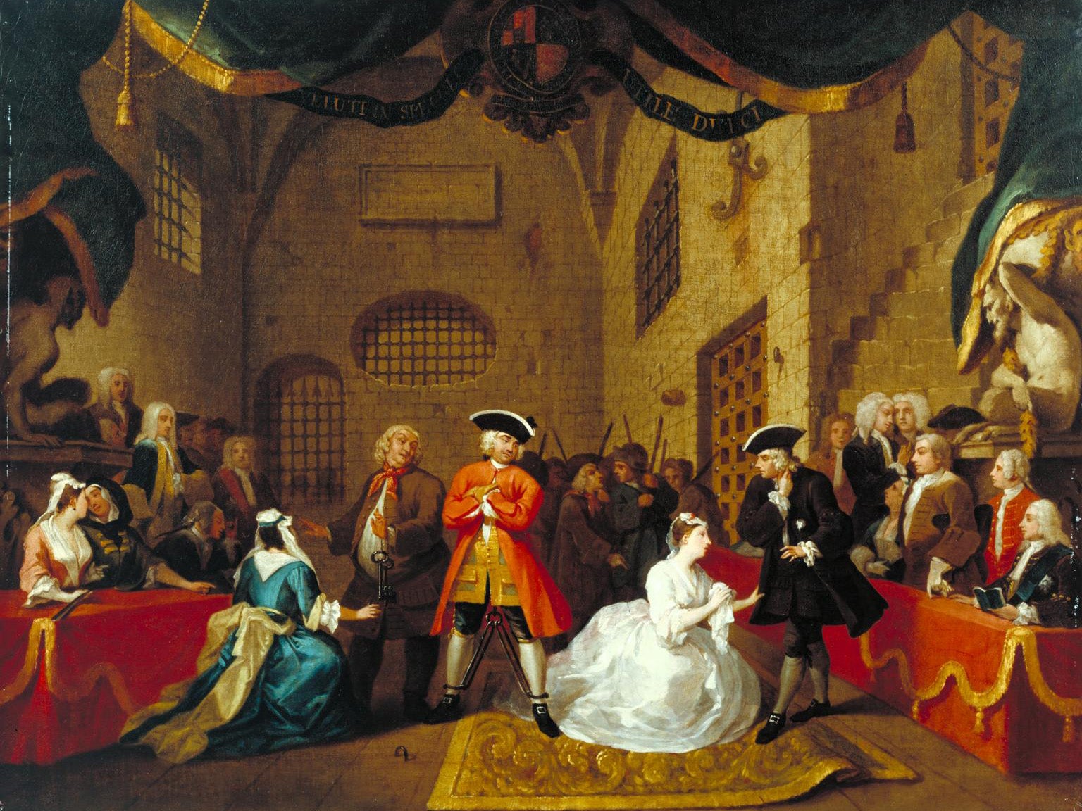 The very first musical on a London stage, 'The Beggar’s Opera', painted by William Hogarth (Tate)