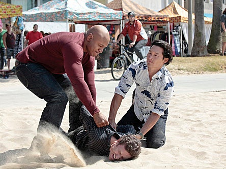 LL and Daniel Dae Kim in the hit series ‘NCIS: Los Angeles’