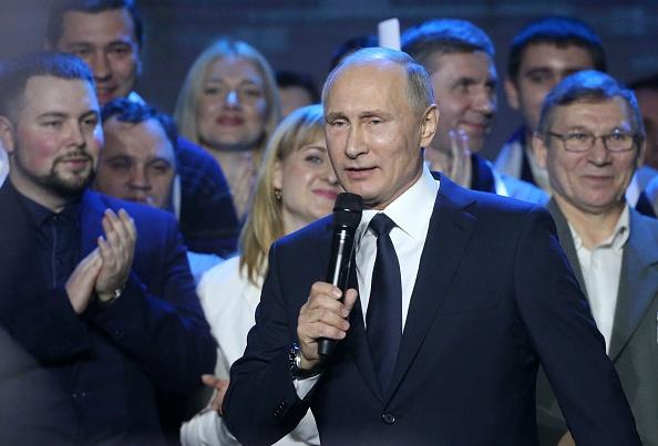 Vladimir Putin announces his intention to run for a fourth consecutive term in office