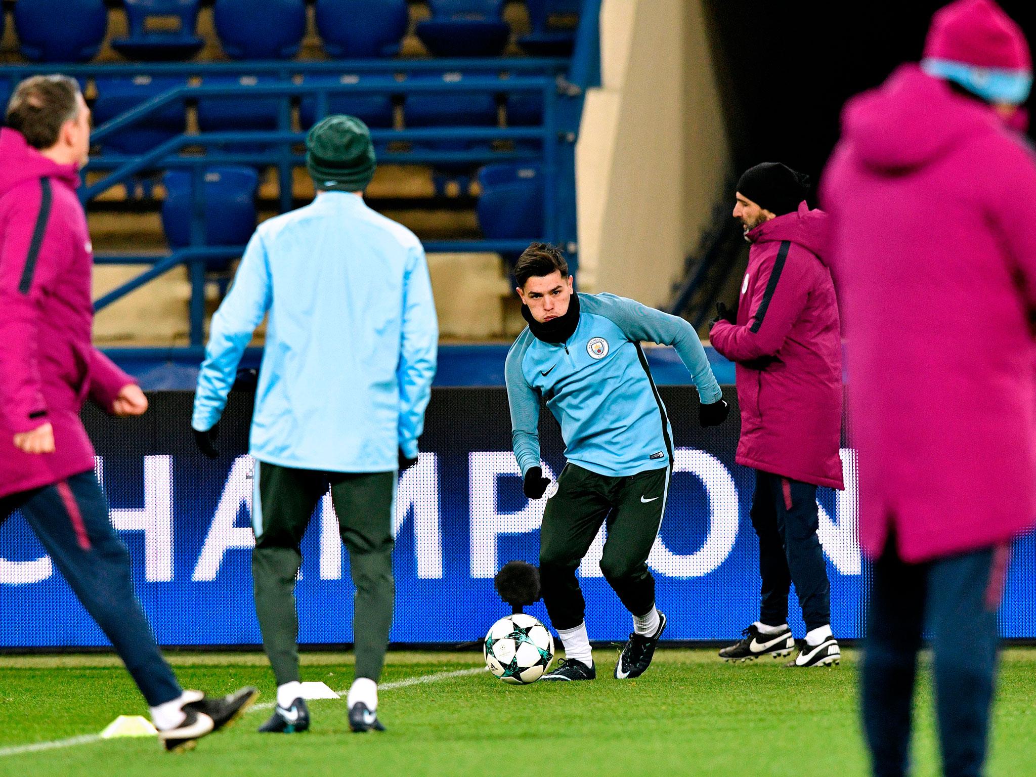 Manchester City in training