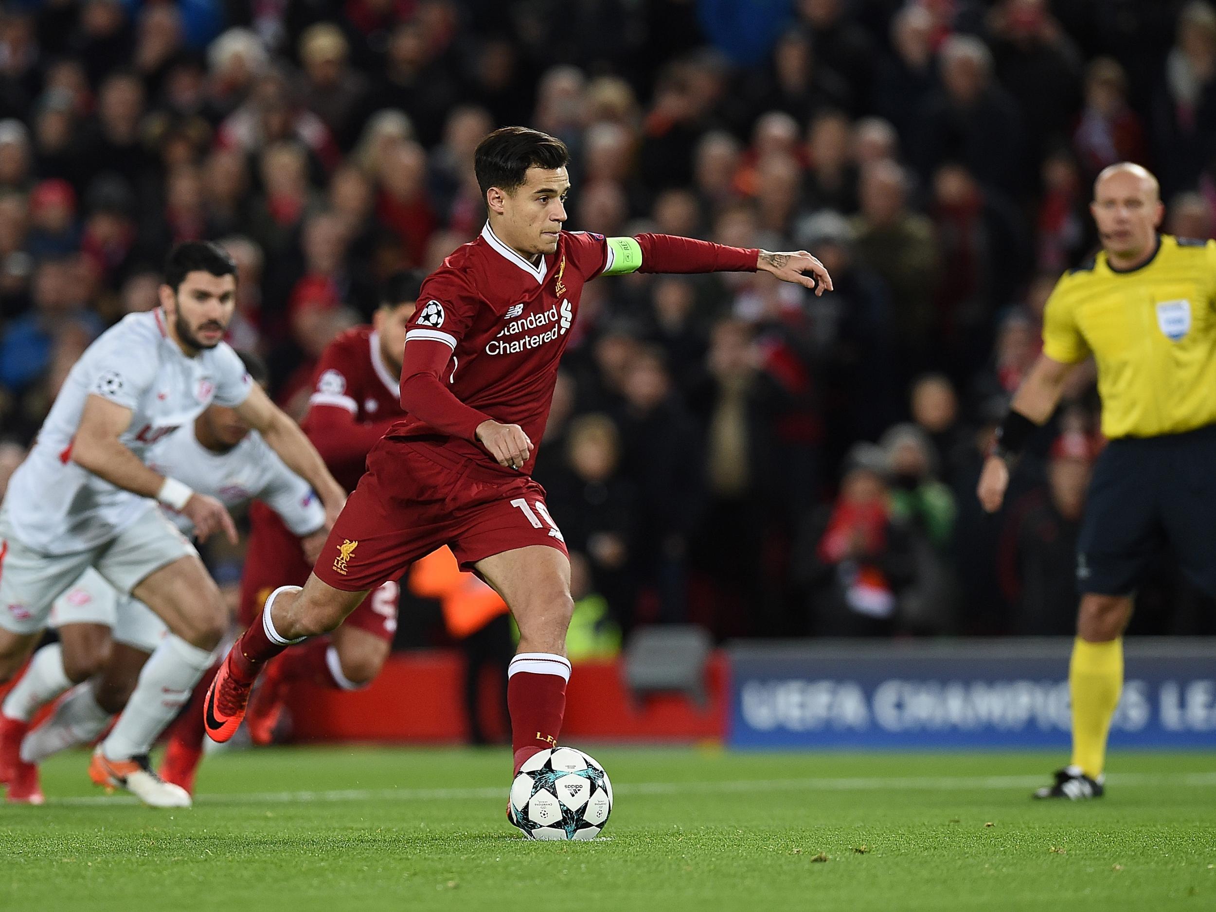 Coutinho marked his day as captain with three goals