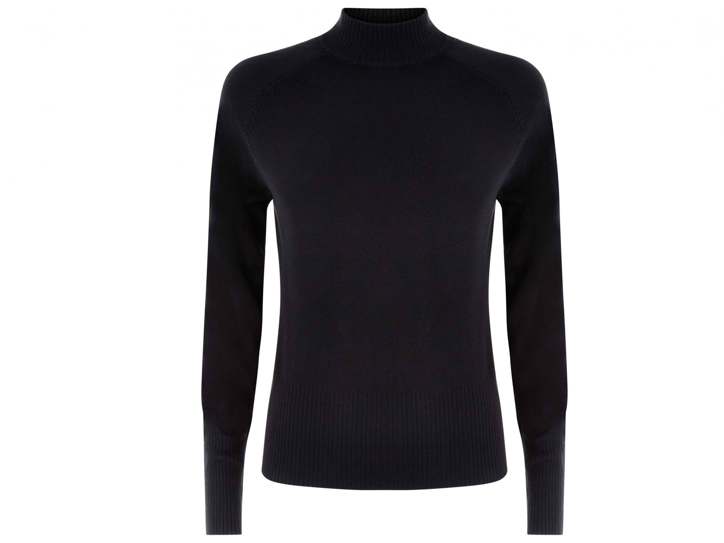 Black Funnel Neck Jumper, £14.99, New Look