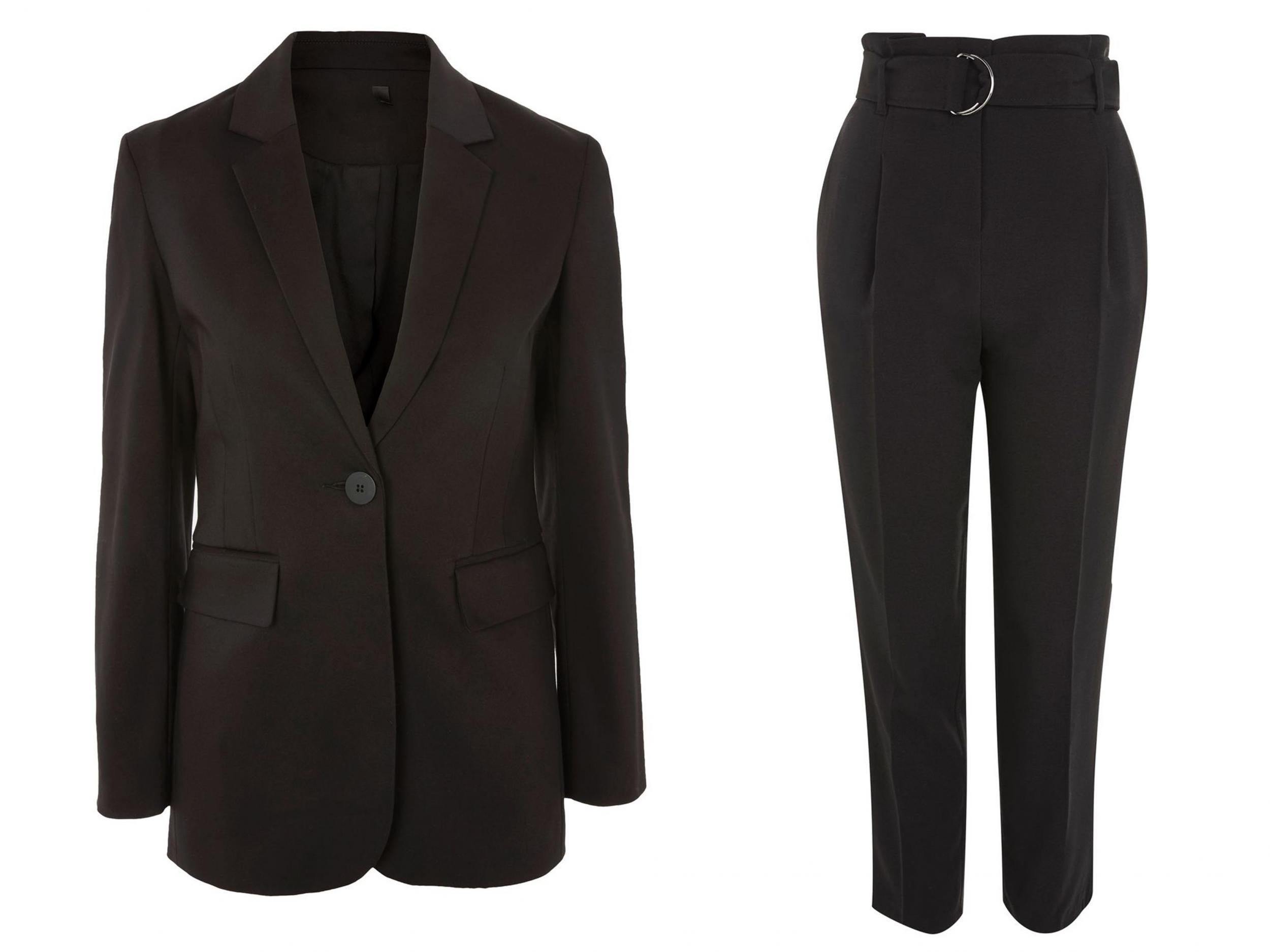 Co-Ord Suit Blazer, £55 &amp; Paperbag Peg Trousers, £35, Topshop