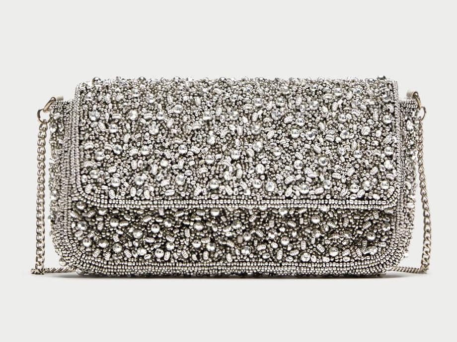 Crossbody Bag with Beading, £29.99, Zara