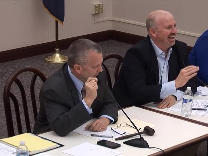 State Representative Daryl Metcalfe interrupted a male colleague who tapped his arm to say "I don't like men," during a committee meeting in Harrisburg, Pennsylvania, on 5 December