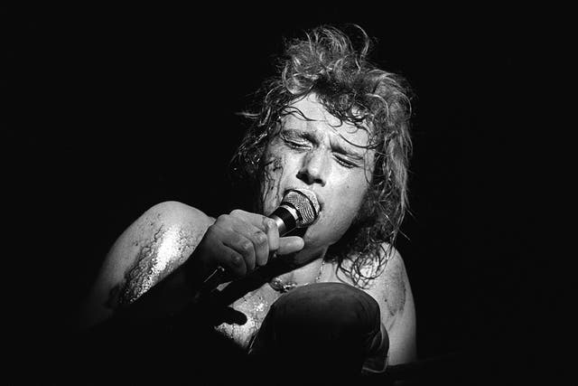 Johnny Hallyday on stage in Paris in 1969: he was a chameleonic rocker who endured cultural changes that he alternately spurned and spurred