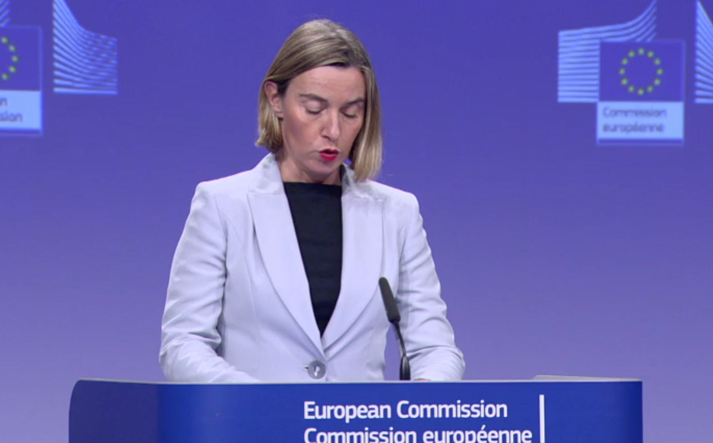 EU High Representative of the Union for Foreign Affairs Federica Mogherini