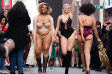 'Embrace all kinds of beauty': Models hold Times Square fashion show