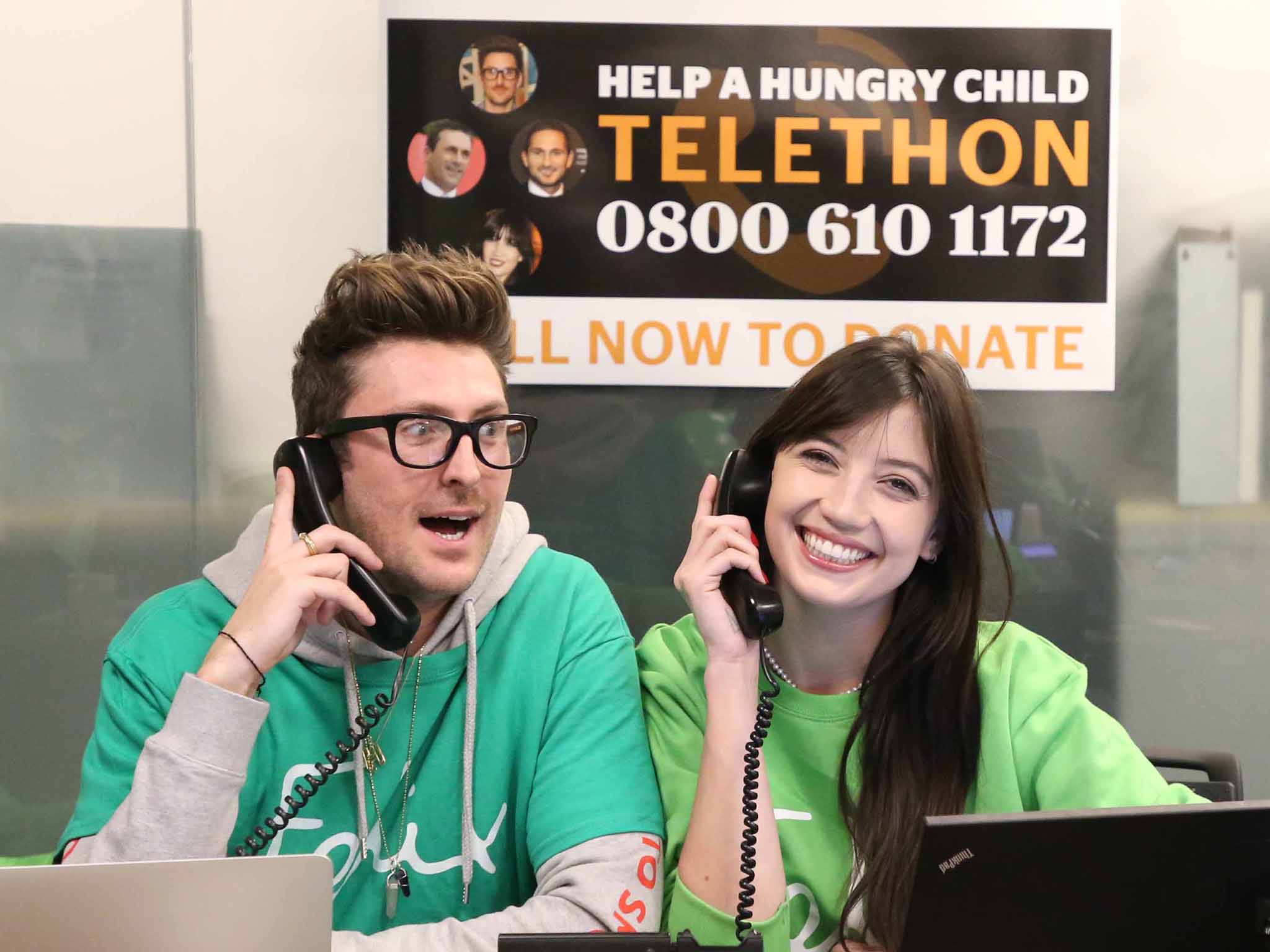 Henry Holland and Daisy Lowe at the Help A Hungry Child Telefon